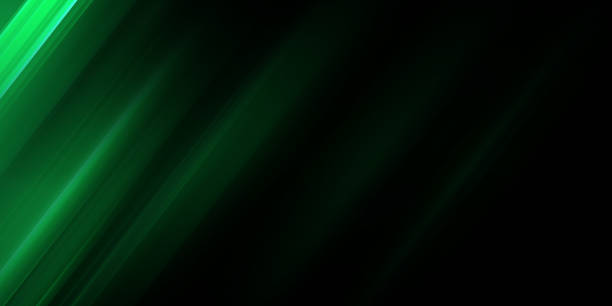 istock Beautiful glowing neon green lines against a dark background create a striking visual contrast 2172781864