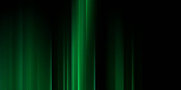 istock Beautiful glowing neon green lines against a dark background create a striking visual contrast 2172781877