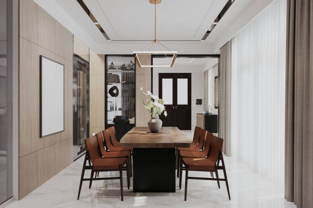 istock Clean and elegant home interior.dining room 2172782621