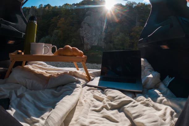 istock Cozy Car Workspace with Scenic View 2172789251