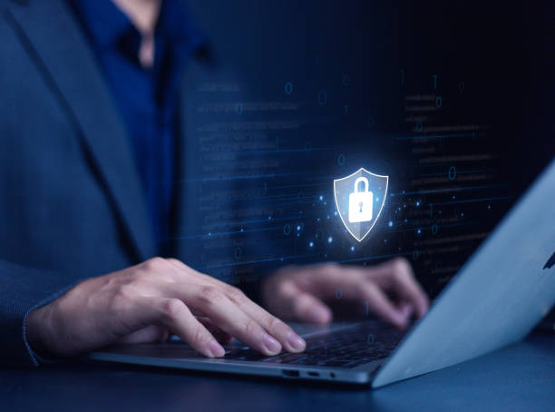 istock Businessman padlock screen Cyber ​​security concept Security and encryption User privacy Network security technology Data connection Internet 2172792383