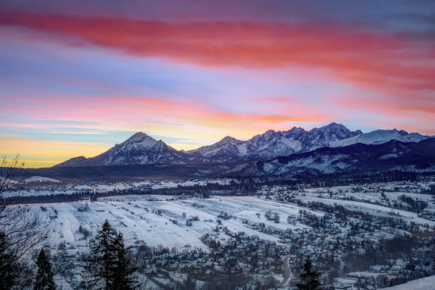 istock sunrise in the fields near Zakopane Harenda 2172792610