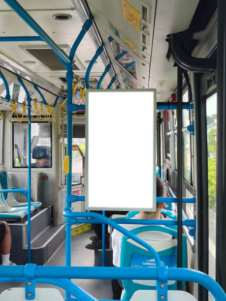 LED advertising screen on bus