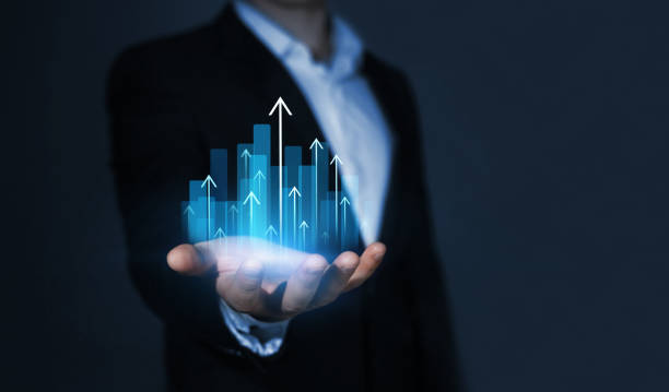 istock Business development to success, profit and growing growth plan.Growing virtual graph of statistics, business graph and chart concept. 2172795841
