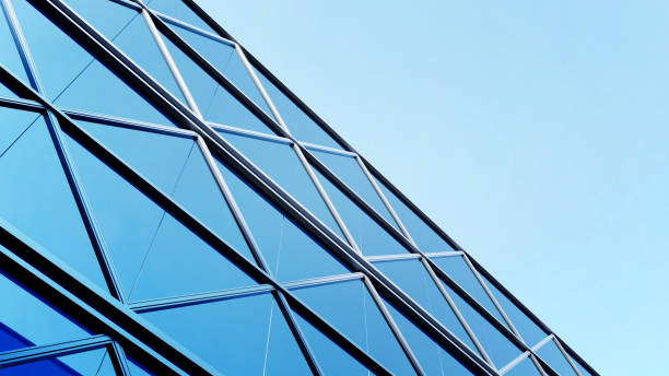 istock 3d rendering of modern architecture, Skyscraper corporate office building with glass window 2172799132