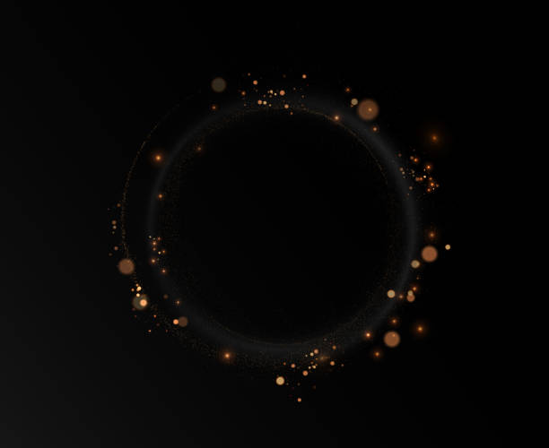 istock Christmas background. Powder dust. Magic bokeh shines with gold dust. Small realistic glare on a transparent  background. Design element for cards, invitations, backgrounds, screensavers. 2172809780