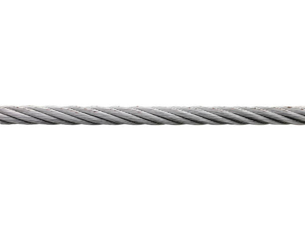 istock Steel wire rope isolated on white background 2172814297