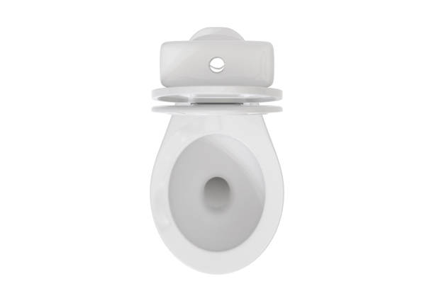 istock Top view. Toilet bowls on white background 2172814448