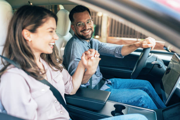 istock Young couple in the car 2172816492