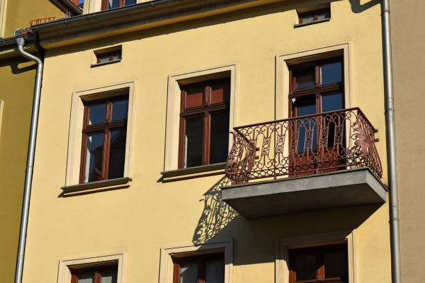 istock Renovated pre-war balcony,architecture Olsztyn 2172819815