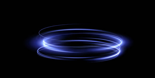 istock Light blue Twirl . Curve light effect of neon line. Luminous blue spiral . Element for your design, advertising, postcards, invitations, screensavers, websites, games. 2172821533
