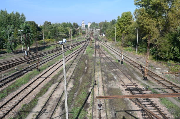 istock Polish railway tracks near Krakow. 2172825736