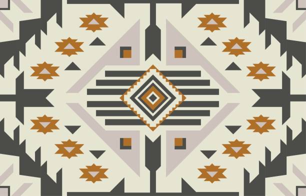 istock Geometric Pattern Oriental Ethnic Background Design, Carpet, Wallpaper, Clothing, Wrap, Fabric, Embroidery Style 2172826453