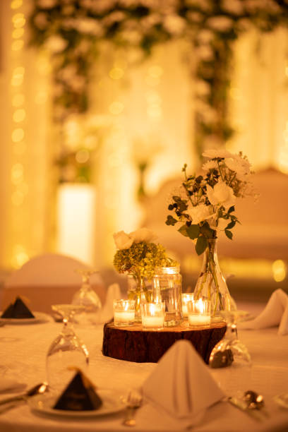 istock Wedding Floral decoration with candles 2172827126