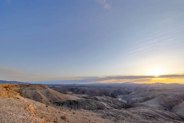 Sunrise over the Kuiseb Canyon Namib Naukluft NP Namibia