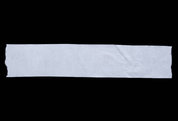 istock Adhesive white ripped paper tape 2172829545