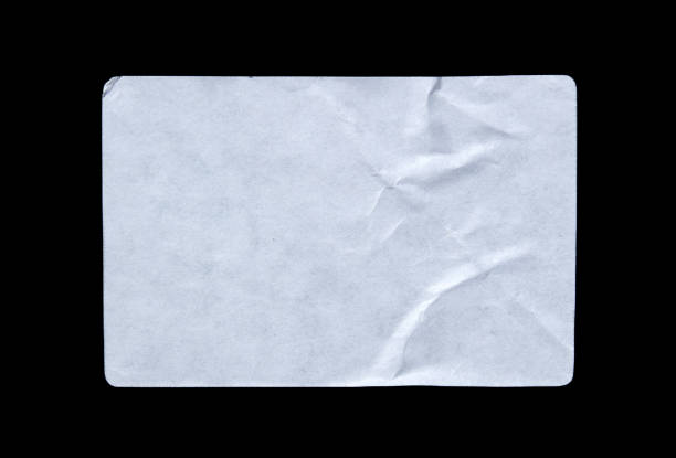 istock White adhesive glued paper sticker label 2172829799