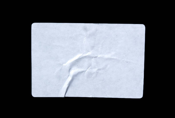 istock White adhesive glued paper sticker label 2172829817