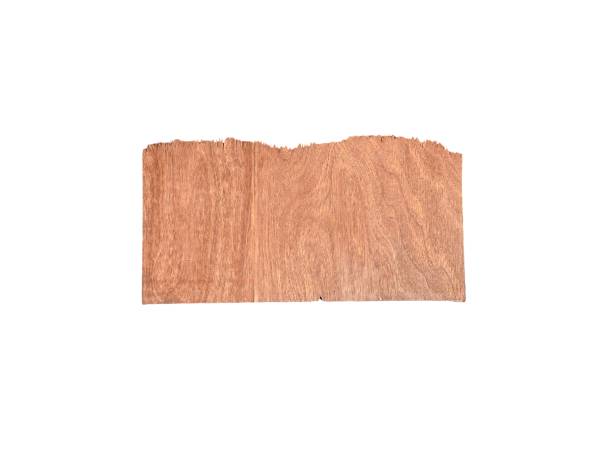 istock Old rustic wooden board isolated on white background with empty space for text. Mockup for design. Wood texture 2172833571