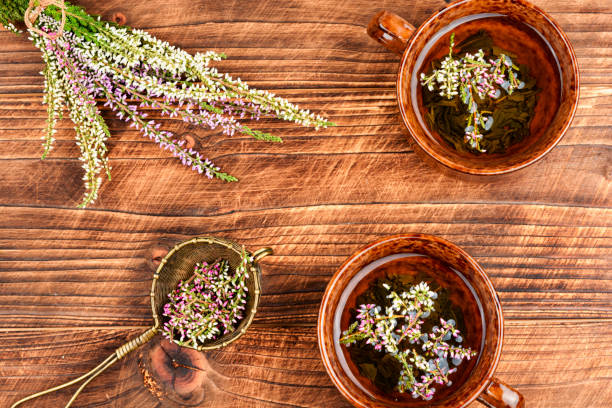 istock A cup of heather tea on a table. 2172838177