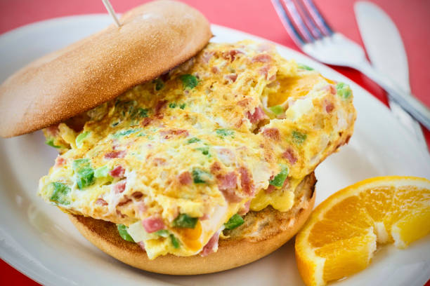 Denver Omelet Bagel Sandwich