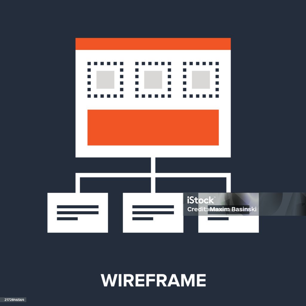 Wireframe Alpha Vector Wireframe Stock Illustration - Download Image Now - Architecture, Chart ...