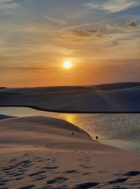 istock Sunset on the dunes and lagoon 2172846756