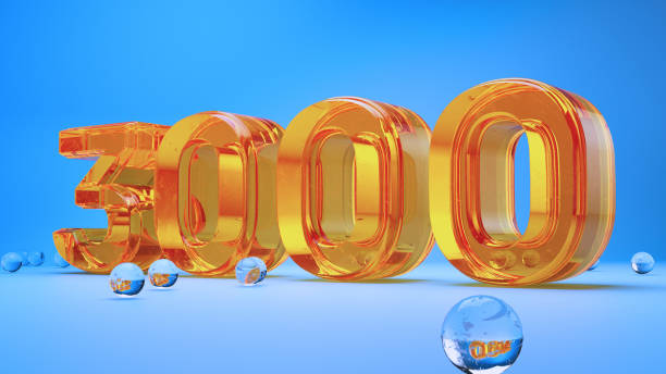 istock Vibrant Orange Glass 3000 Design with Spheres 2172850996