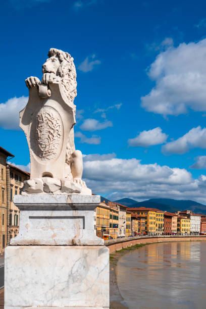 istock Lion Statue with Coat of Arms 2172858195