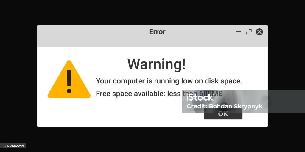 Error Window On Computer Interface Stock Illustration - Download Image ...