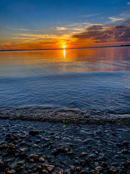istock Sun setting on the beach in Florida 2172864305
