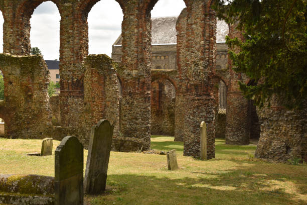 istock Gravestones in front of Saint Botolph's Priory in Colchester 2172864986