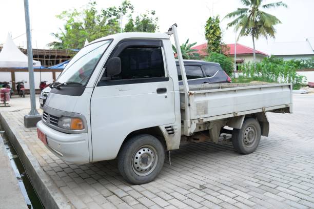 istock a white pickup truck 2172879289
