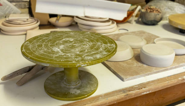 istock blanks of clay pots and vases, ceramic workshop, handmade ceramic products 2172882367