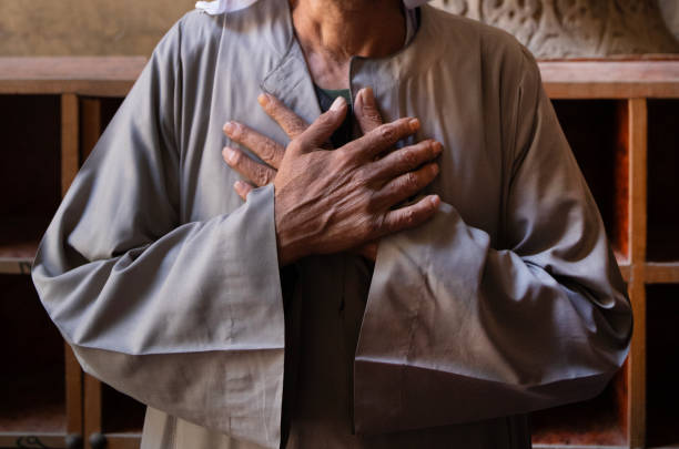 Egypt Cairo egtain man's gesture for thank you