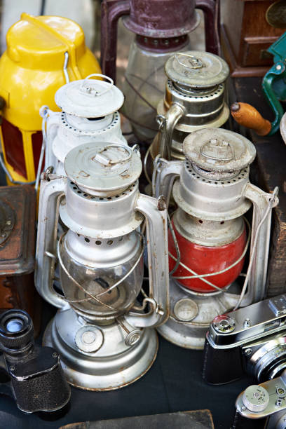 istock Old Kerosene Lamps Cold-blast at Flea Market 2172884103