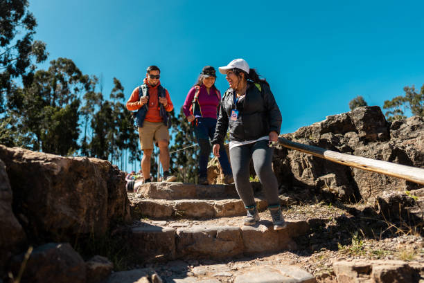 istock Tour guide woman talking with tourists in Cusco, Peru 2172885721