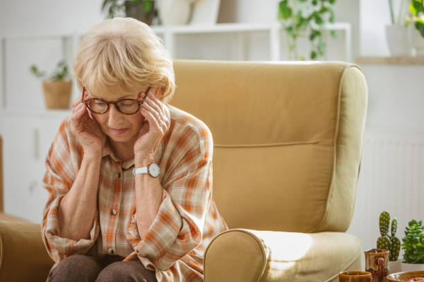 istock Sad senior woman at home 2172888687