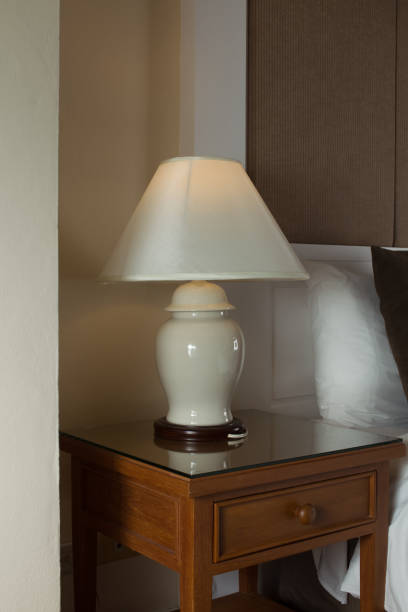 istock Vintage Lamp Illuminates Resort Room 2172891177