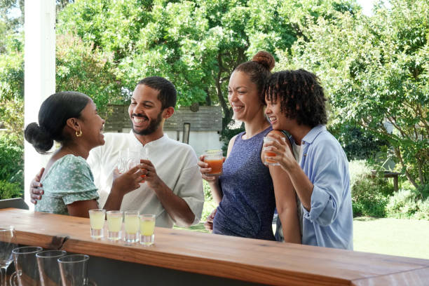 istock Friends enjoying garden party 2172895188