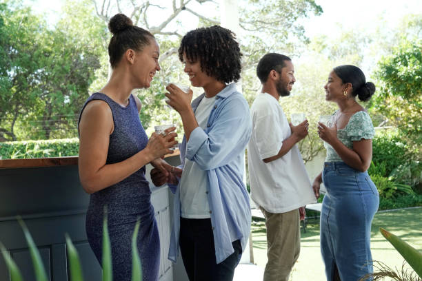 istock Friends enjoying garden party 2172895246