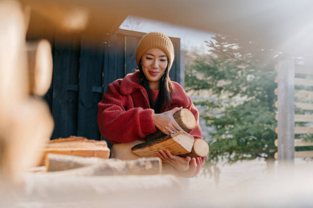 istock Bringing chopped firewood into the house 2172895399