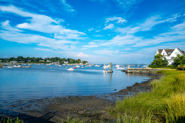 Views of the Long Island Sound as seen from Rowayton CT parkland and coastal marshland.  These spots are tranquil and offer tourists and residents alike wonderful spots to sit, relax, and unwind.