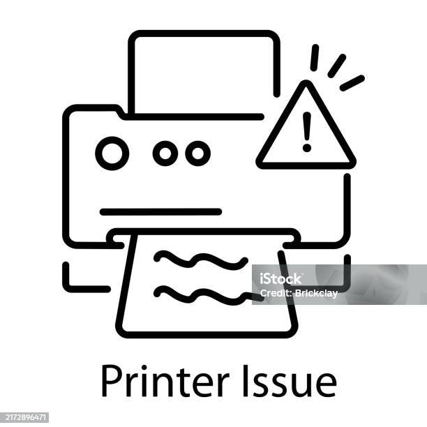Defect Sign Printer Printer Issue Stock Illustration - Download Image Now - Equipment ...