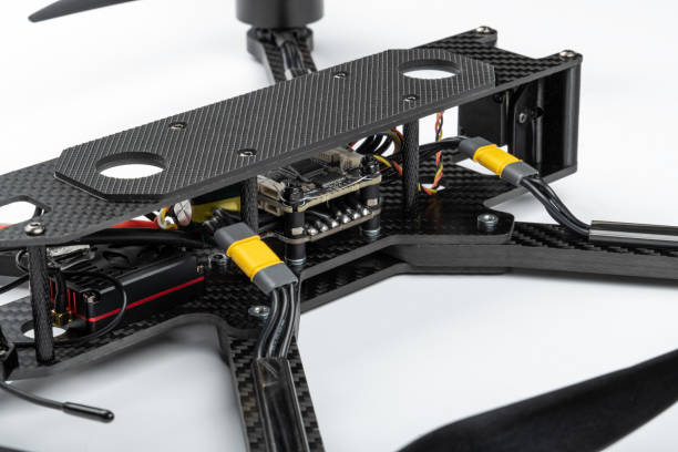 istock Fpv racing drone (first point view) aircraft electronic . Four-engine on the radio control. Drones for racing, filming and entertainment. 2172902015