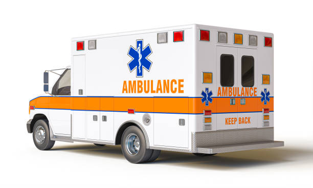 istock Emergency ambulance vehicle isolated on transparent background 2172902041