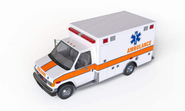istock Isolated ambulance vehicle on transparent background 2172902079