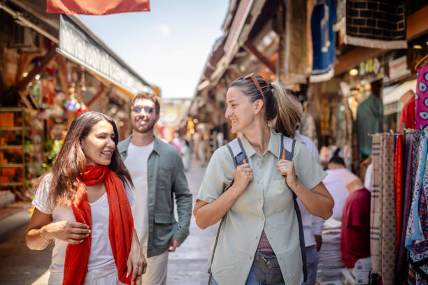 istock Exploring market stalls filled with vibrant items and goods. 2172907299
