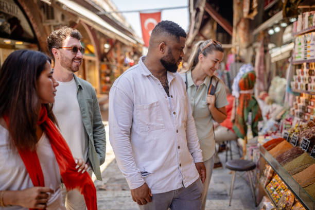 istock Browsing vibrant market stalls featuring diverse items. 2172907479
