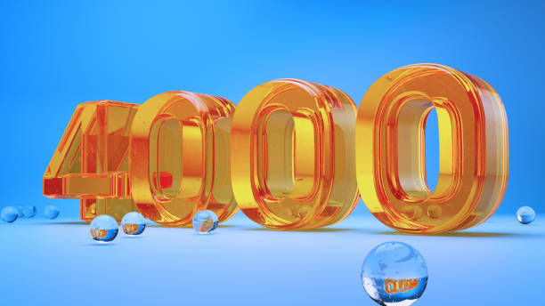 istock Vibrant Orange Glass 4000 Design with Spheres 2172912261